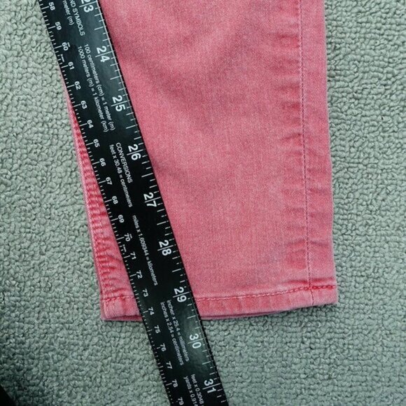 Hudson‎ Denim Jean Jeggings Women Size 27 Red Cotton Blend Distressed - Picture 7 of 7